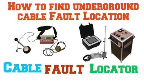 underground cable fault locations.